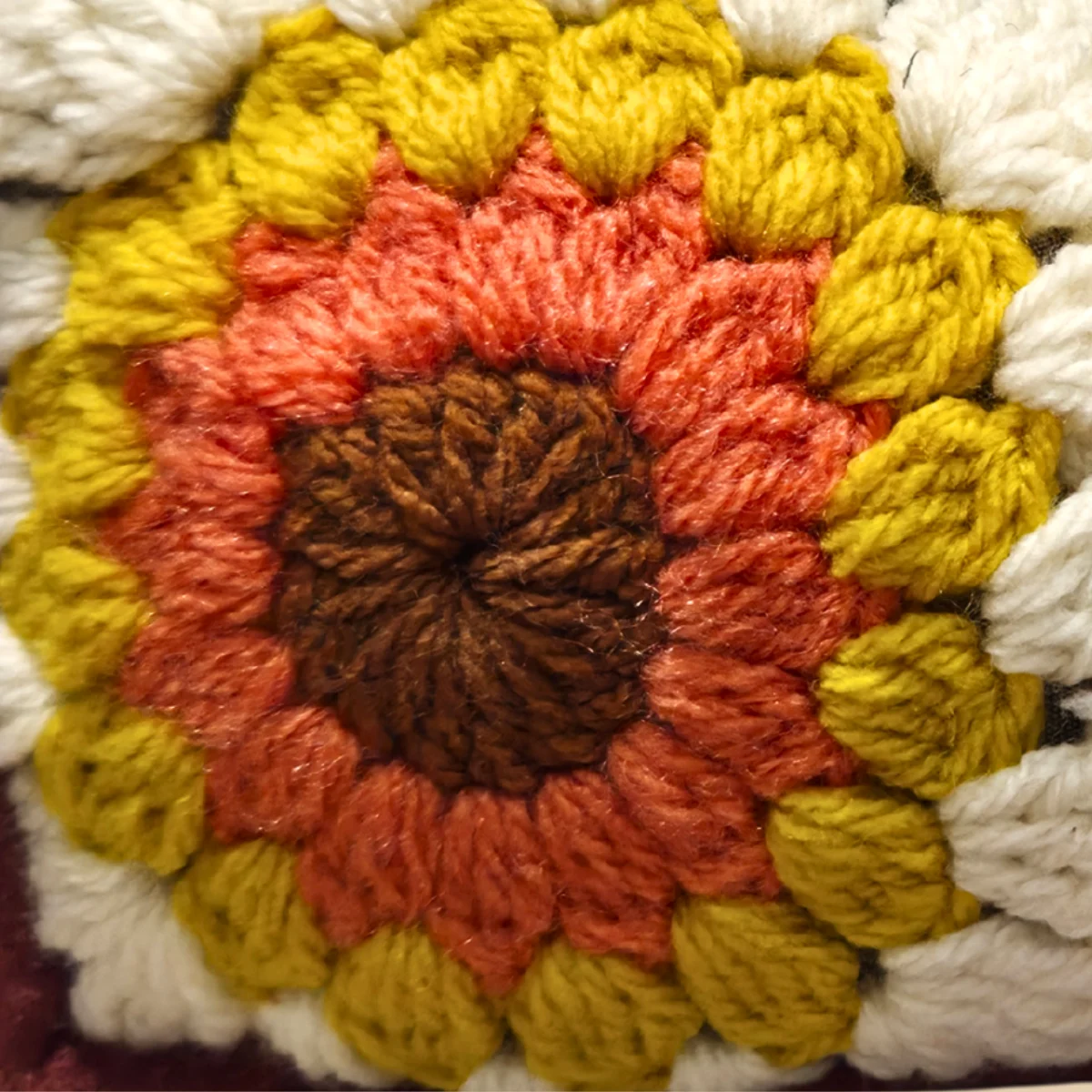 Sunflower Bloom Crochet Zipper Pouch - Image 5