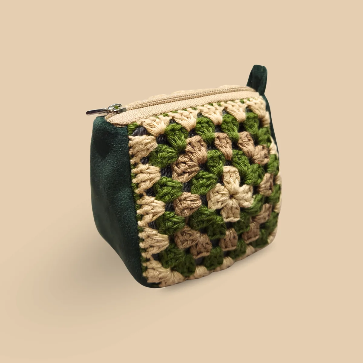 Forest Weave Mini Crochet Pouch - Image 2
