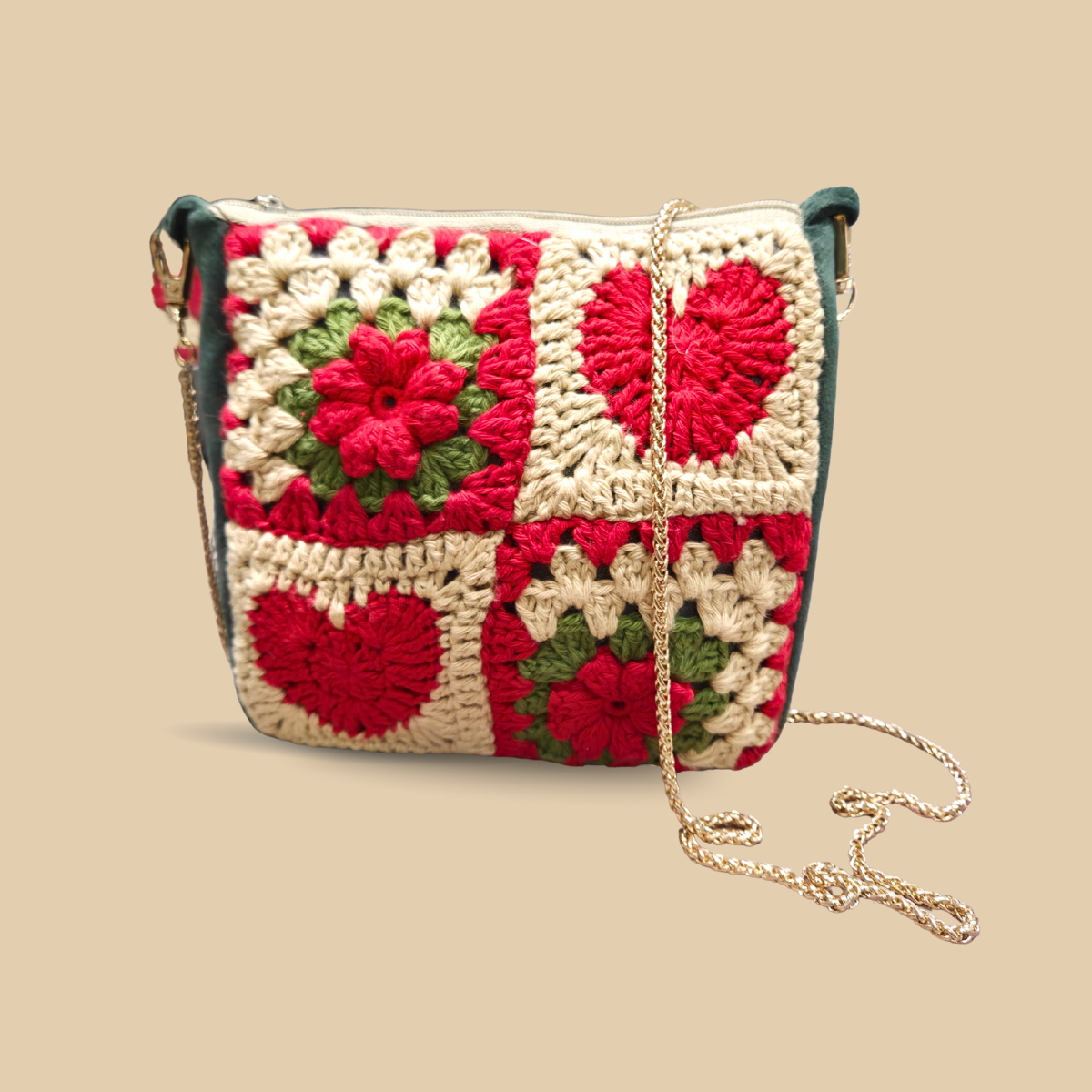 Garden Bloom Sling Crochet Pouch
