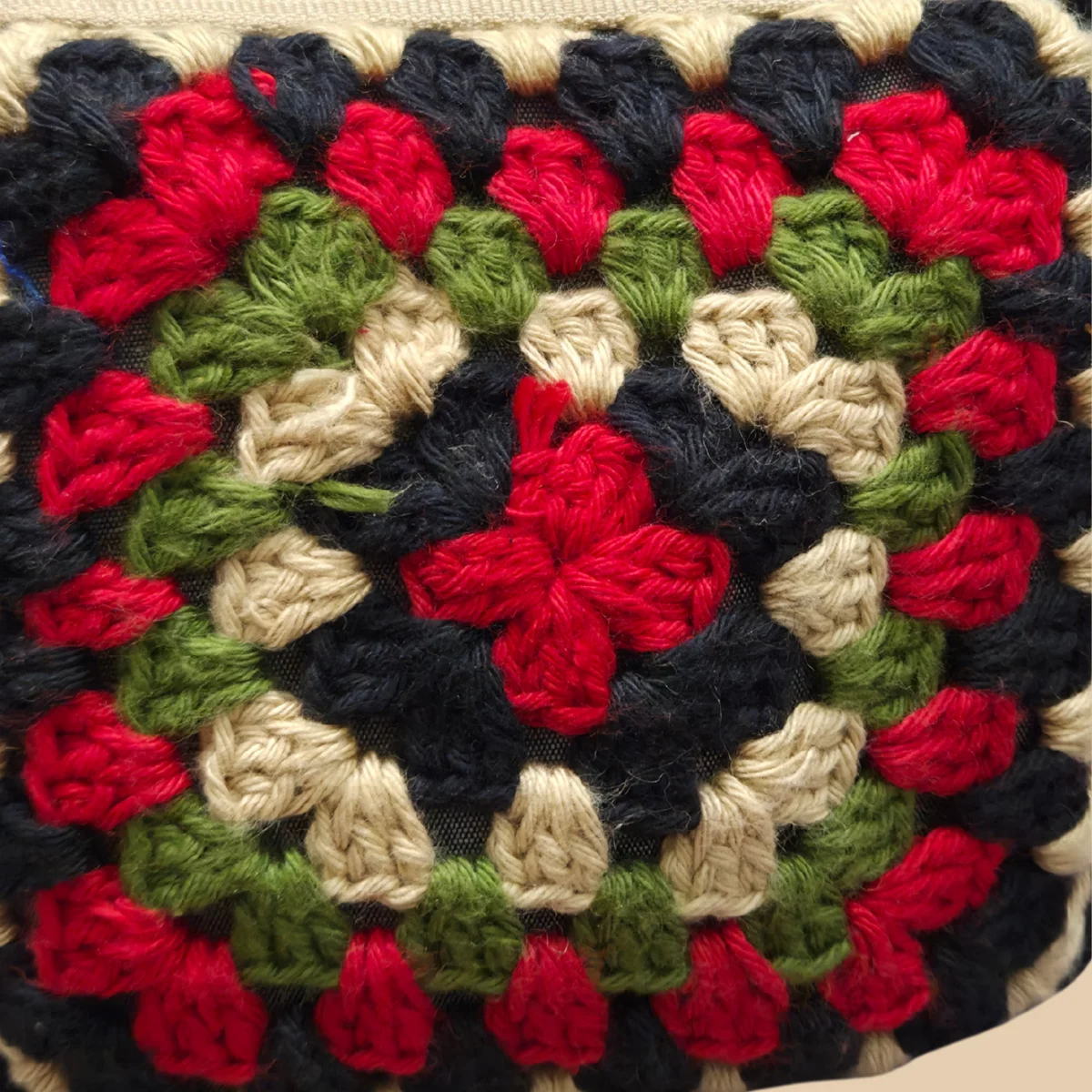 Midnight Bloom Mini Crochet Pouch - Image 5