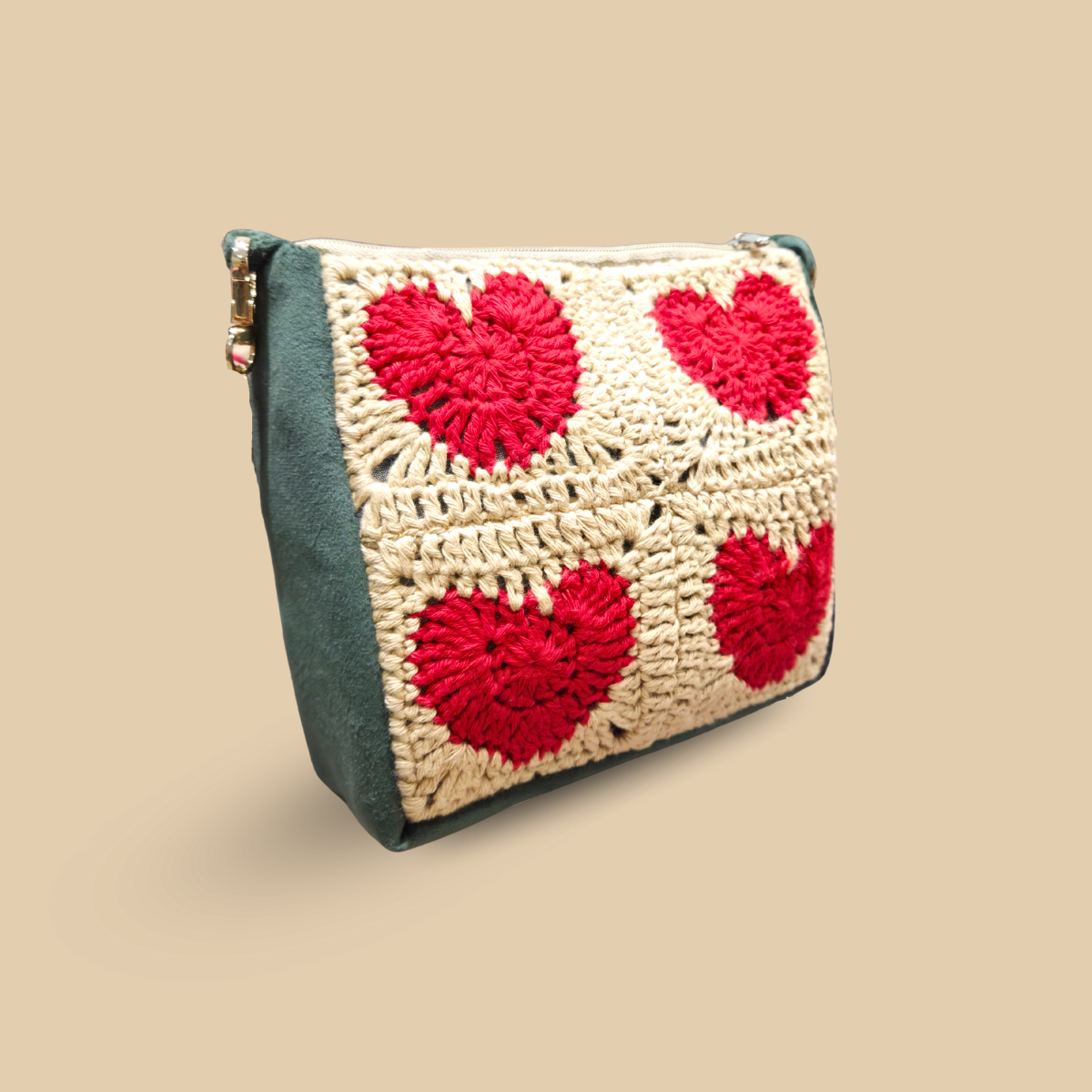 Garden Bloom Sling Crochet Pouch - Image 6