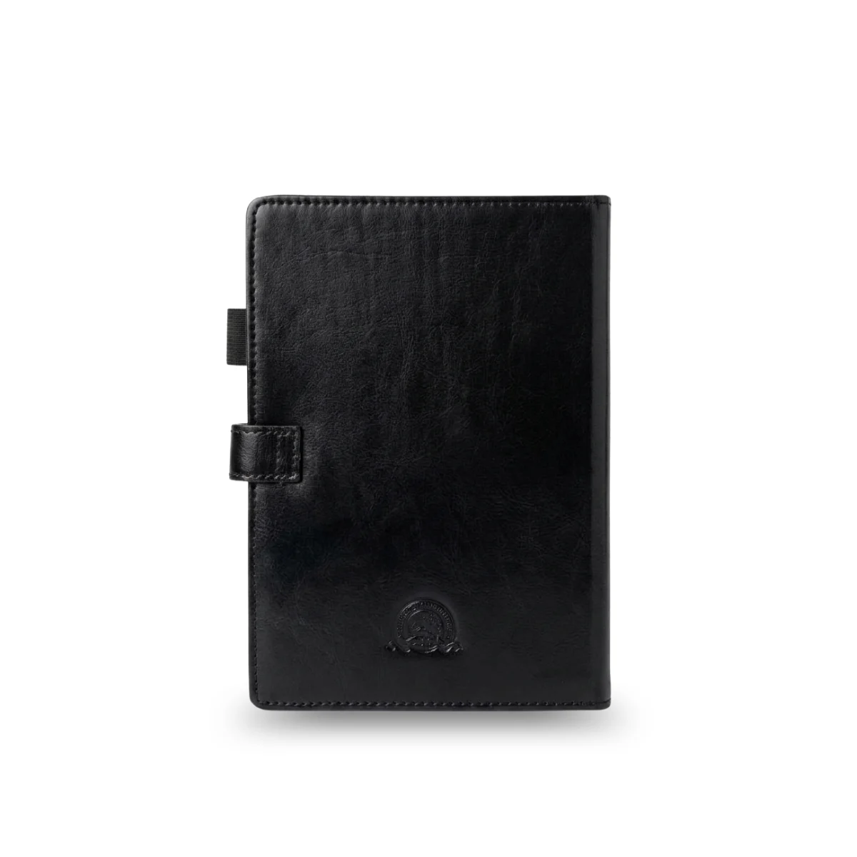 Premium Embroidered Faux Leather Executive Journal – A5 Hardcover Notebook with Decorative Metal Clasp, Black - Image 3