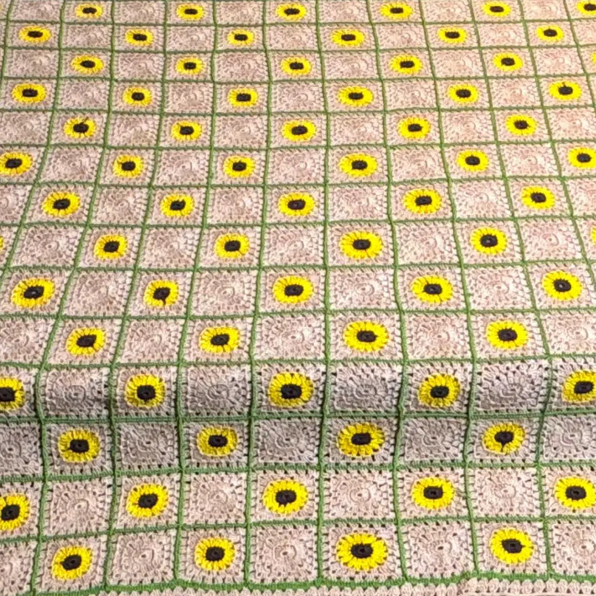 Sunflower Garden Crochet Throw  - Image 2