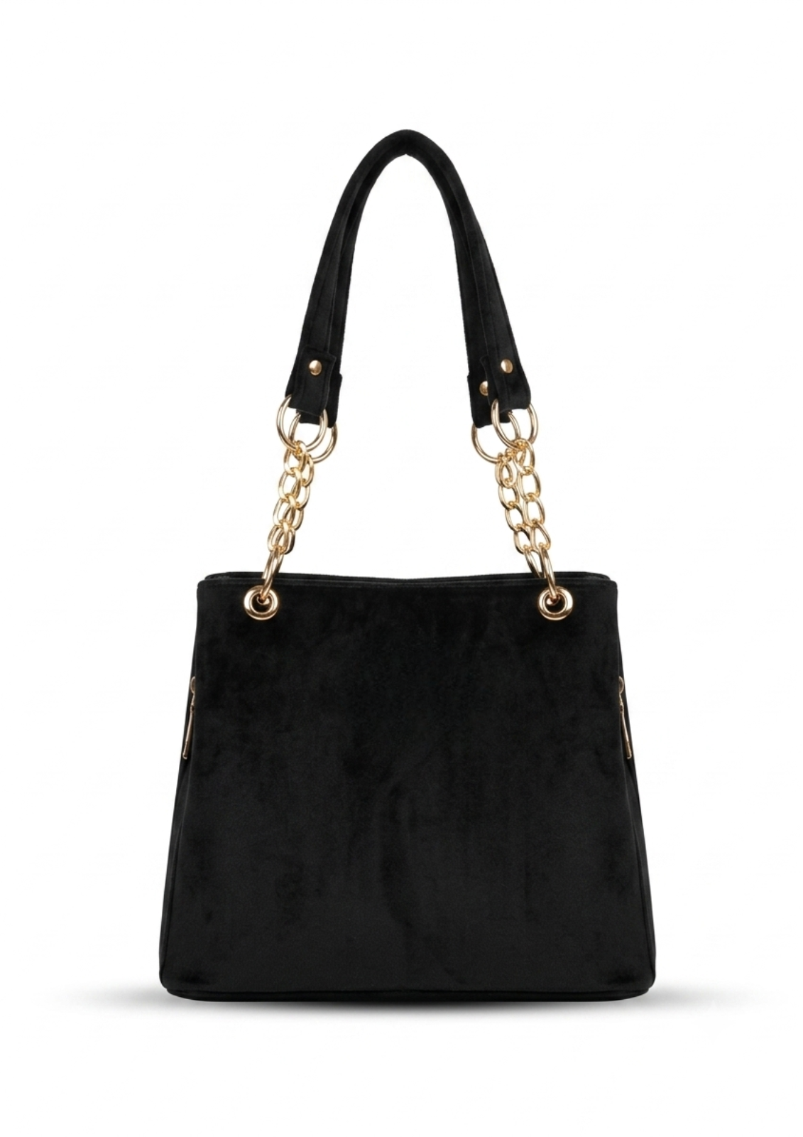 Majestic Peacock Velvet Embroidered Tote - Image 4