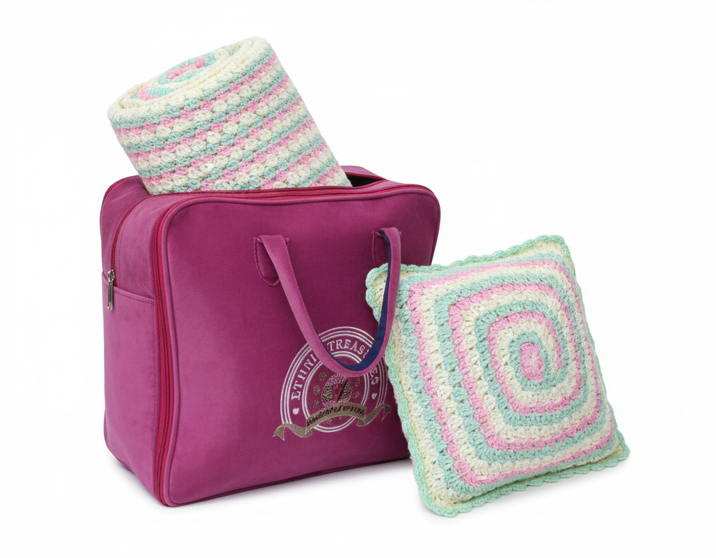 Handmade Rosewood Sunburst Crochet Sofa Cover Set – Vintage Lace Design with Matching Cushion Covers - Image 4