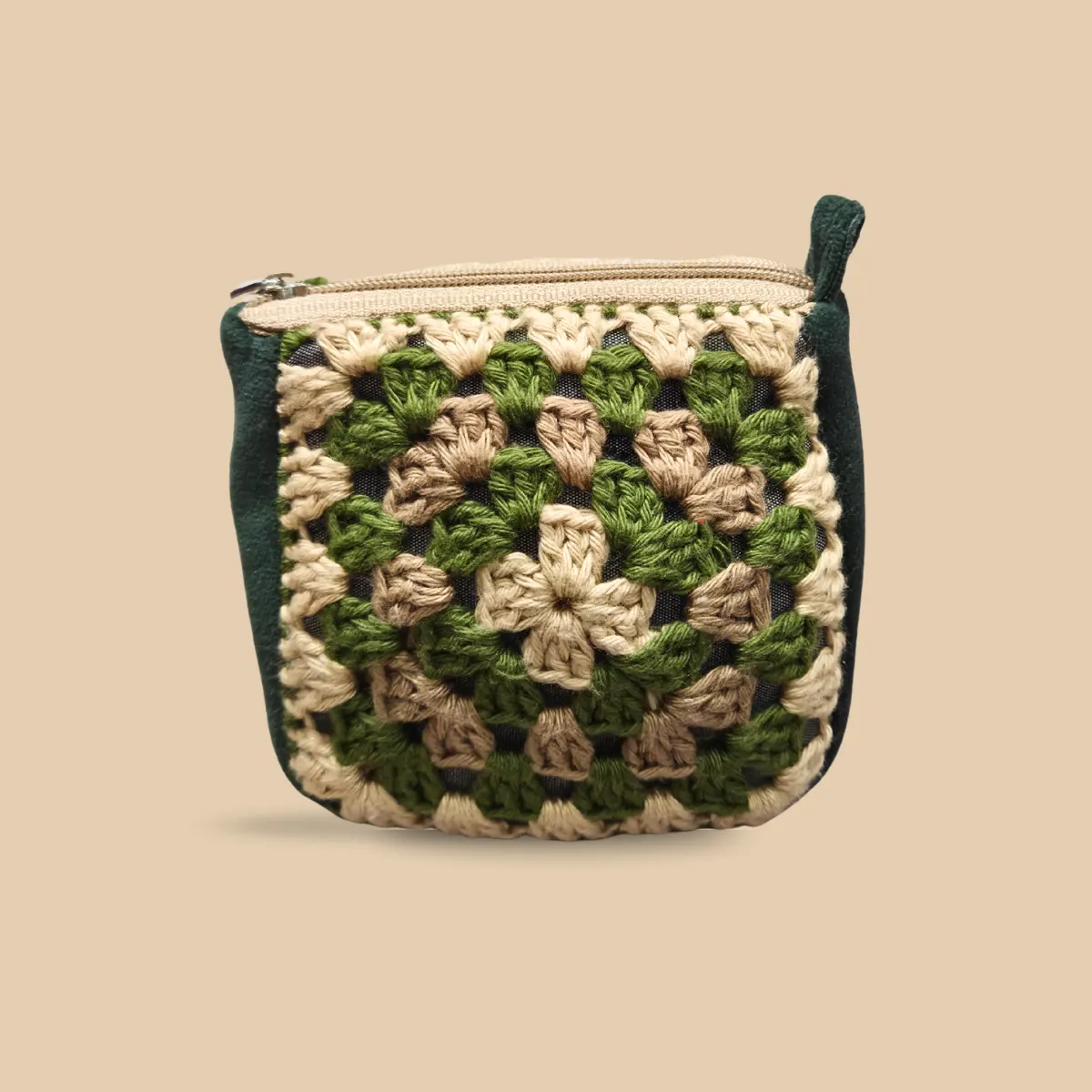 Forest Weave Mini Crochet Pouch