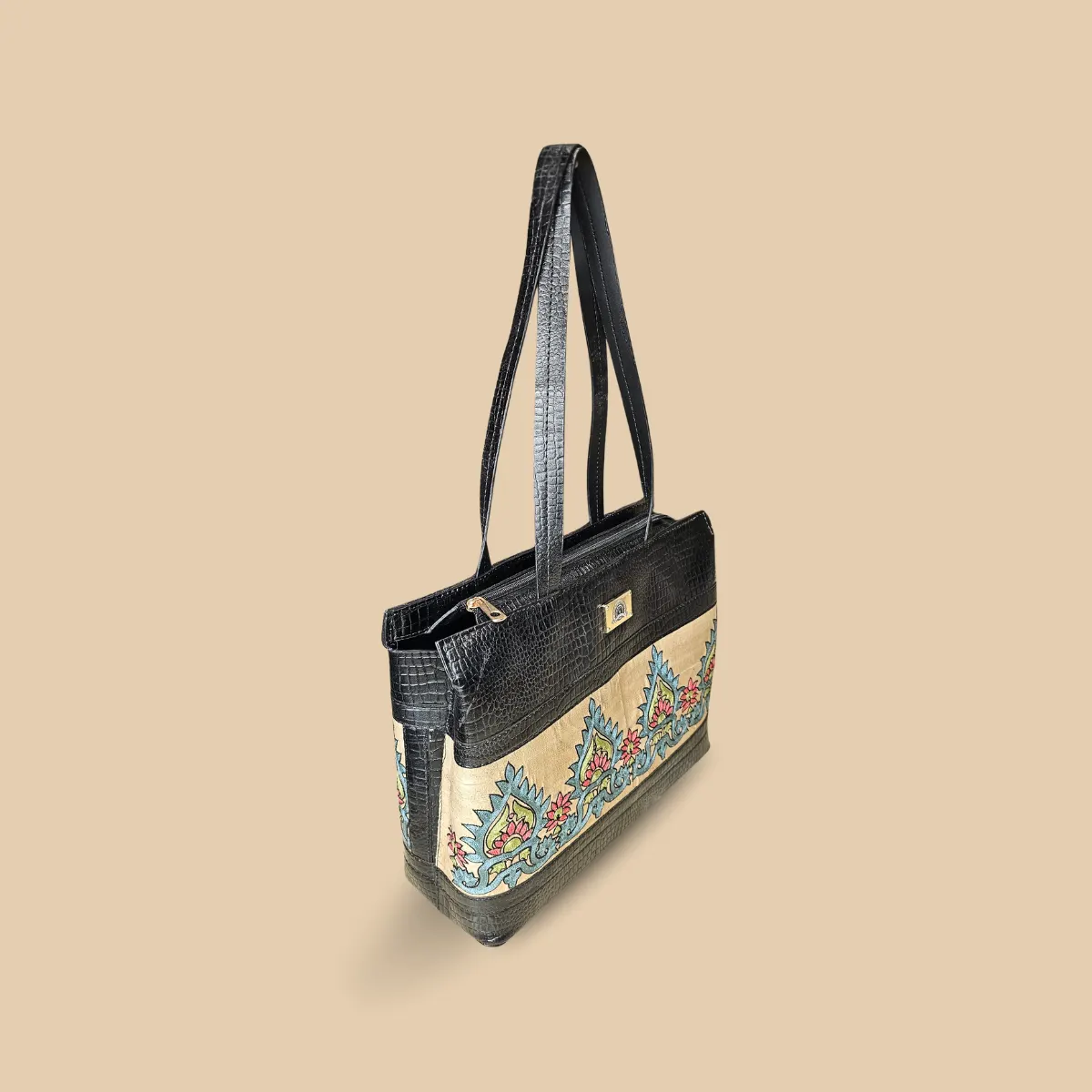 Heritage Motif Handcrafted Tote Bag - Image 2