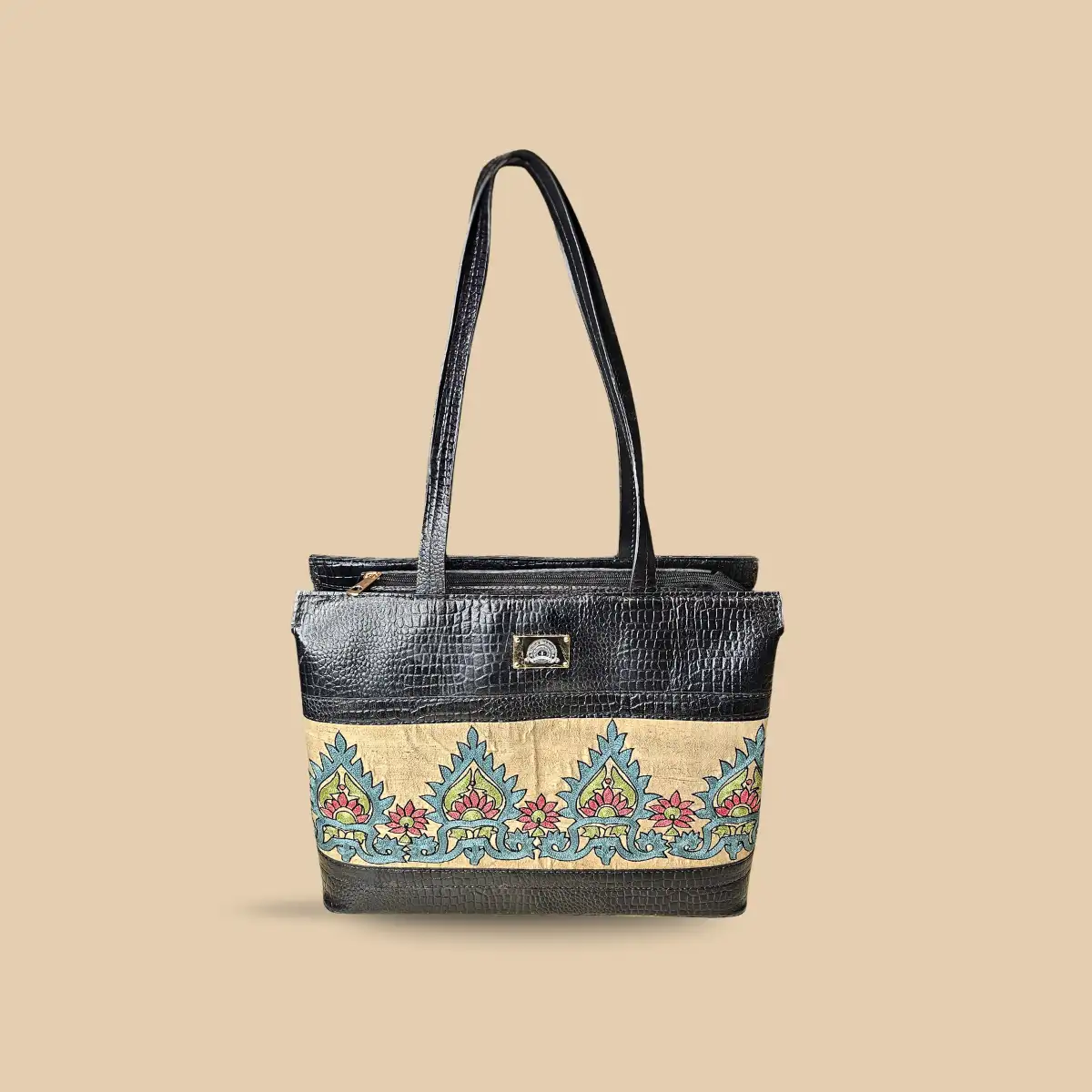 Heritage Motif Handcrafted Tote Bag